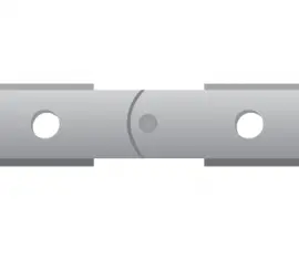 Vertikal hinge fish plate